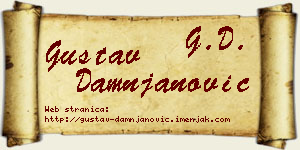 Gustav Damnjanović vizit kartica